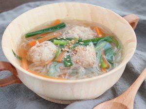 トキっ子食くーるＵＭＡＭＩだしレシピ鶏団子スープ